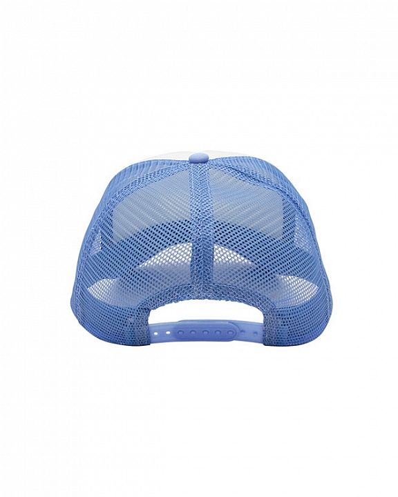 Peace Through Music Trucker Hat Light Blue